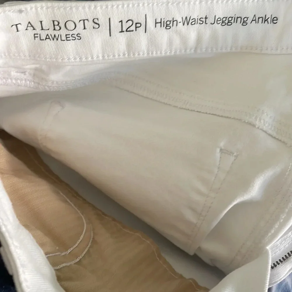 Talbots Flawless Women's High-waist Jegging White Size 12